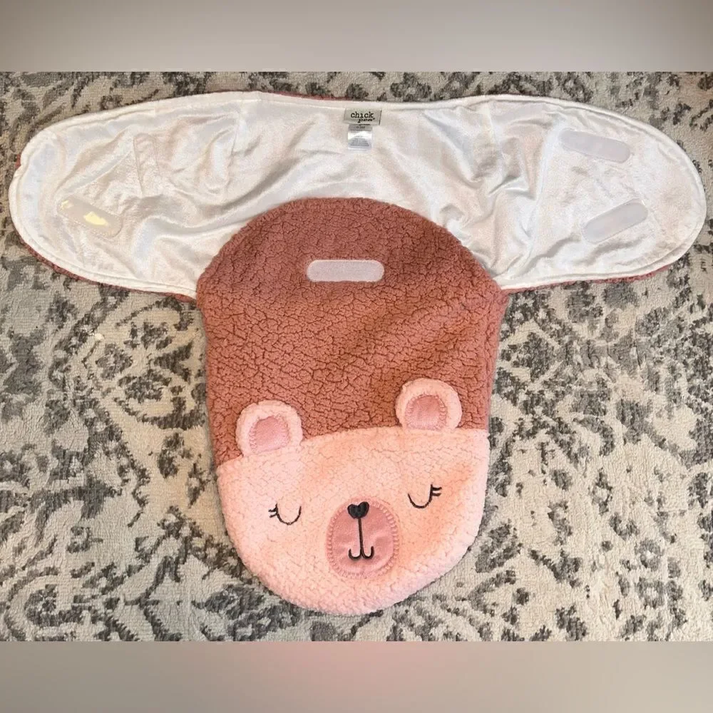 3/$25 👶🏻 NWOT chick pea Infants Sherpa Fleece Swaddle- Size 0-3M
